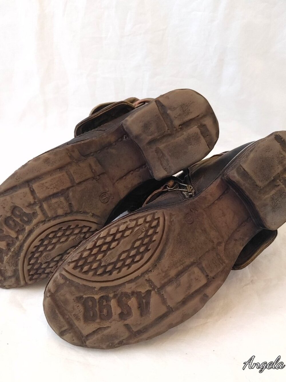 AS98 Airstep Handcrafted Distress Leather Combat Boots Size 8 / 37.5 - Picture 10 of 12